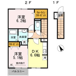 ドルチェ Ａの物件間取画像